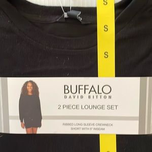 Buffalo David Bitton 2 piece black lounge set. Size small